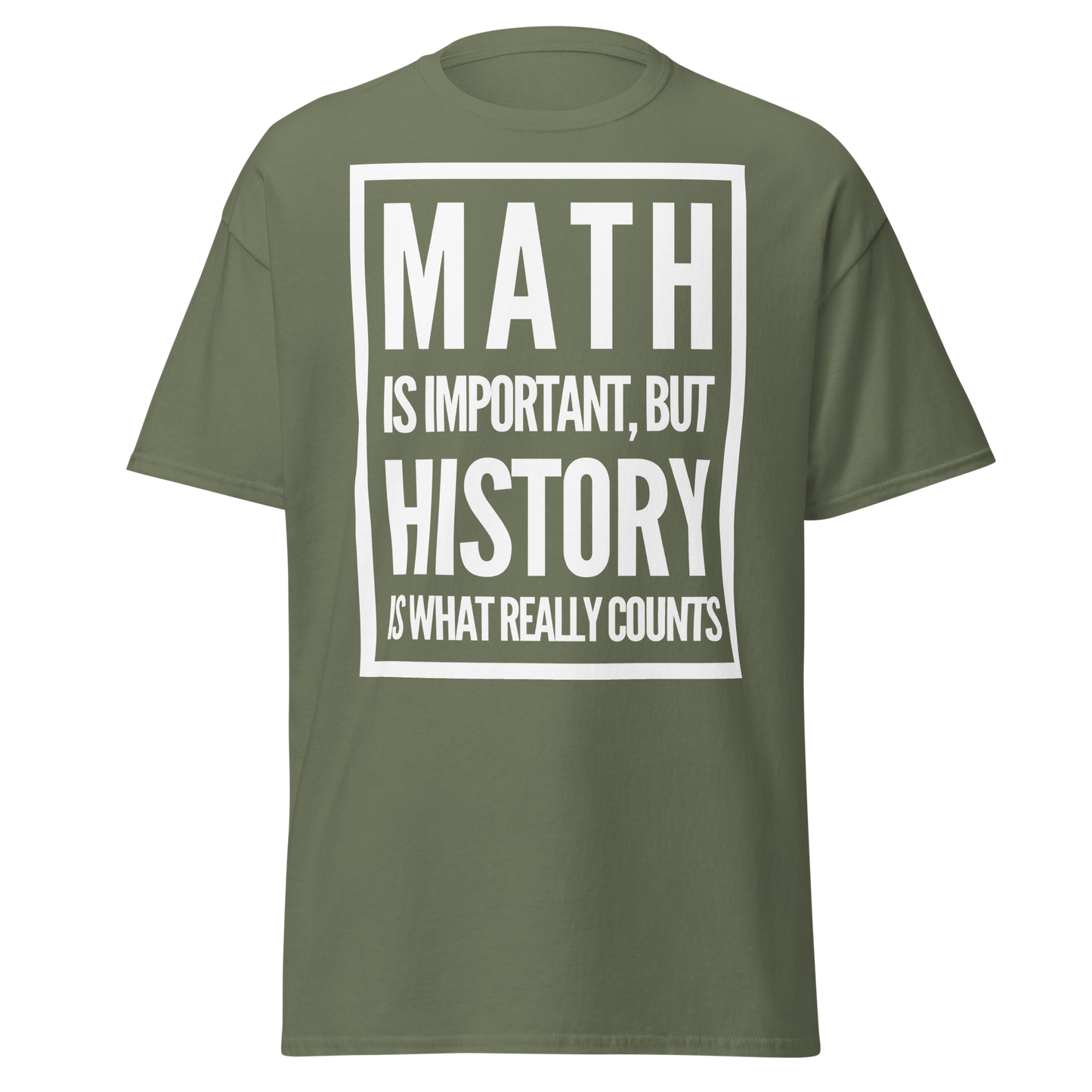 Math Is Important but History Is What Really Counts T-Shirt