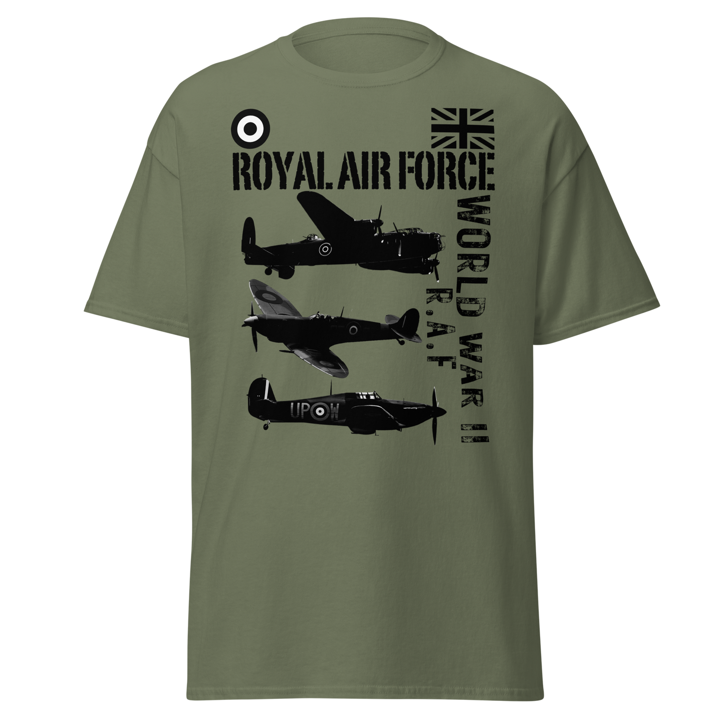 WWII Royal Air Force – Lancaster & Spitfire Tribute T-Shirt