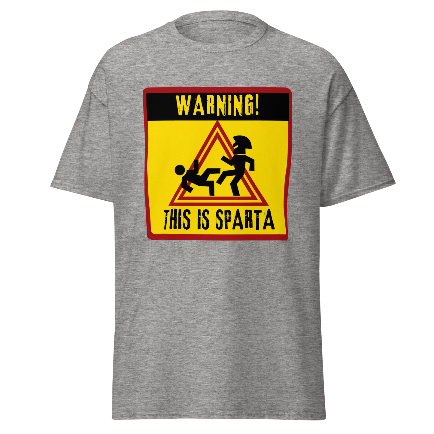 Warning: This Is Sparta – Funny Kick Sign History Meme T-Shirt