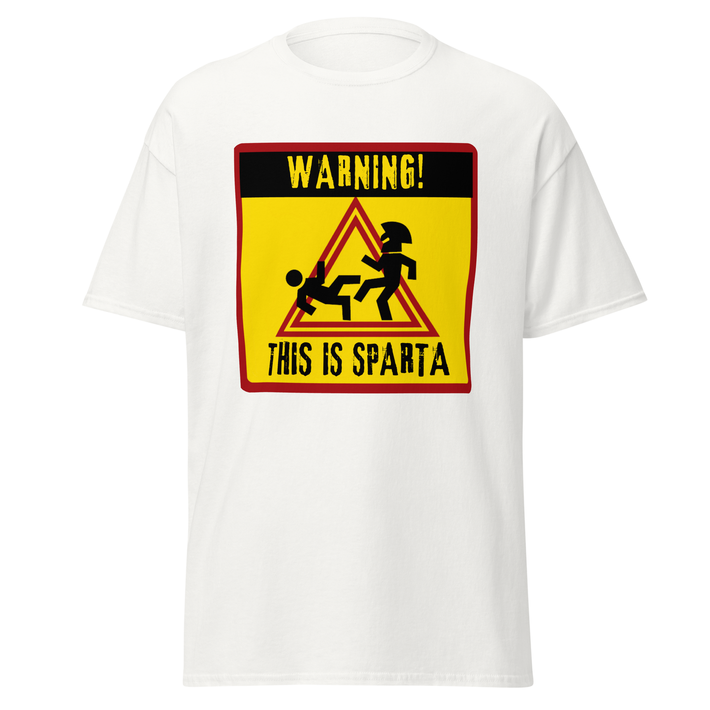 Warning: This Is Sparta – Funny Kick Sign History Meme T-Shirt