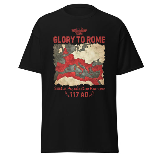 Glory to Rome – SPQR & Imperial Map T-Shirt