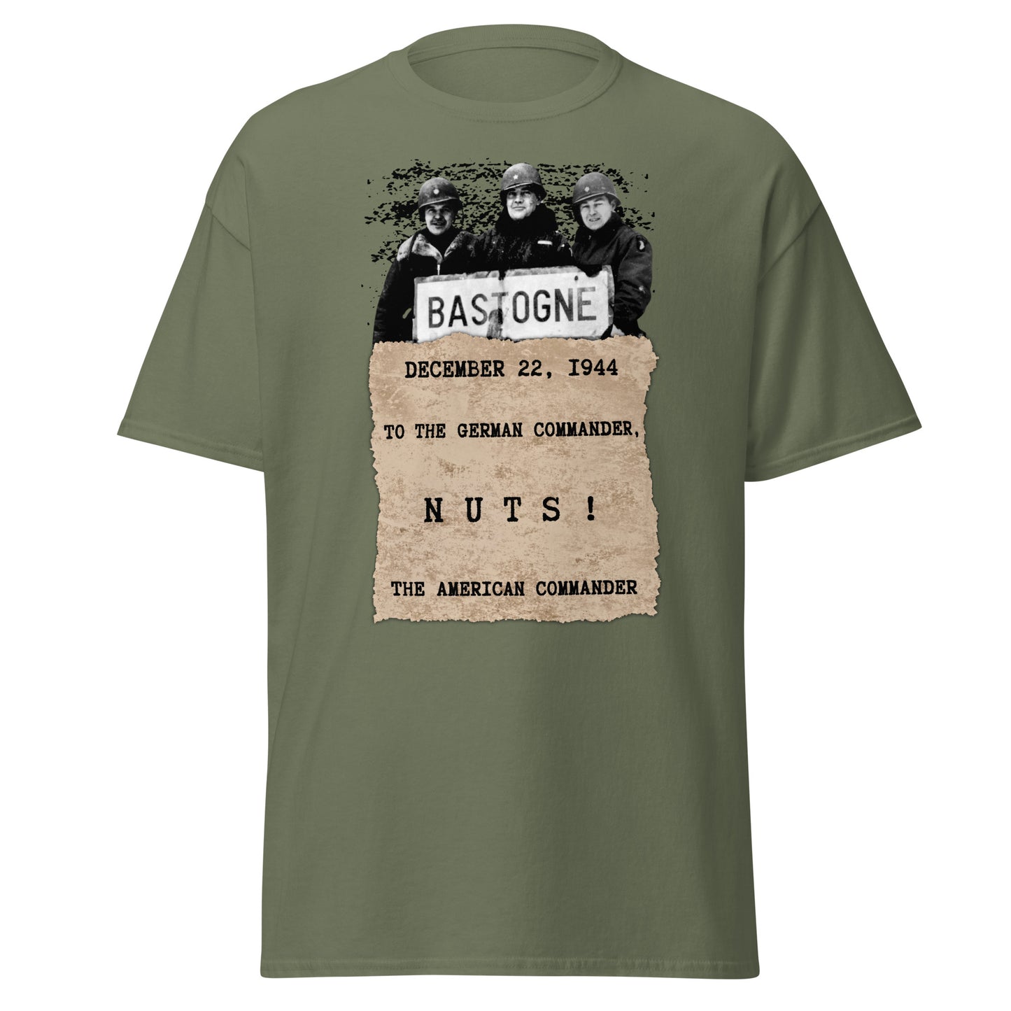 NUTS! - General McAuliffe’s Famous Reply | WWII T-Shirt