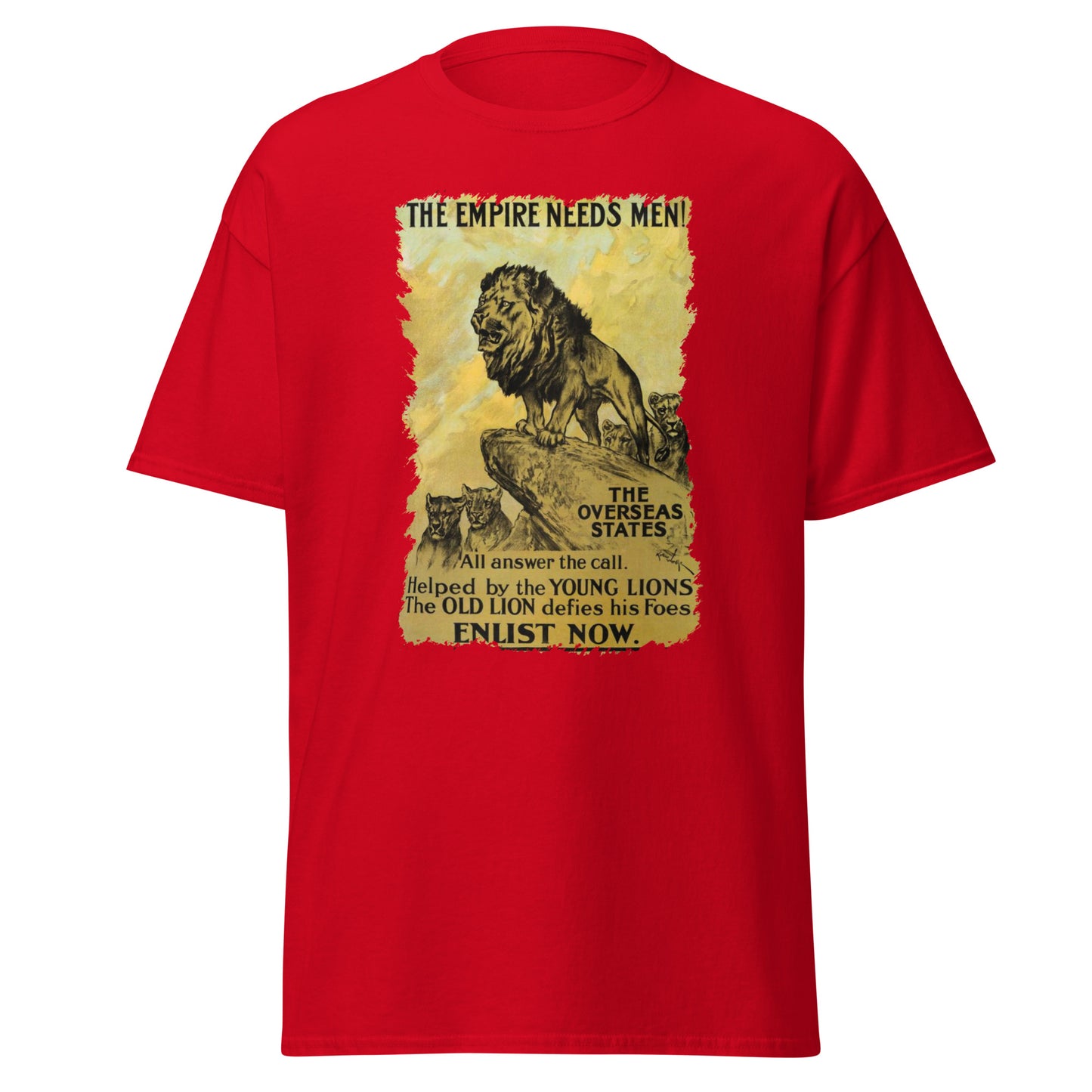 The Empire Needs Men – British WWI Poster T-Shirt