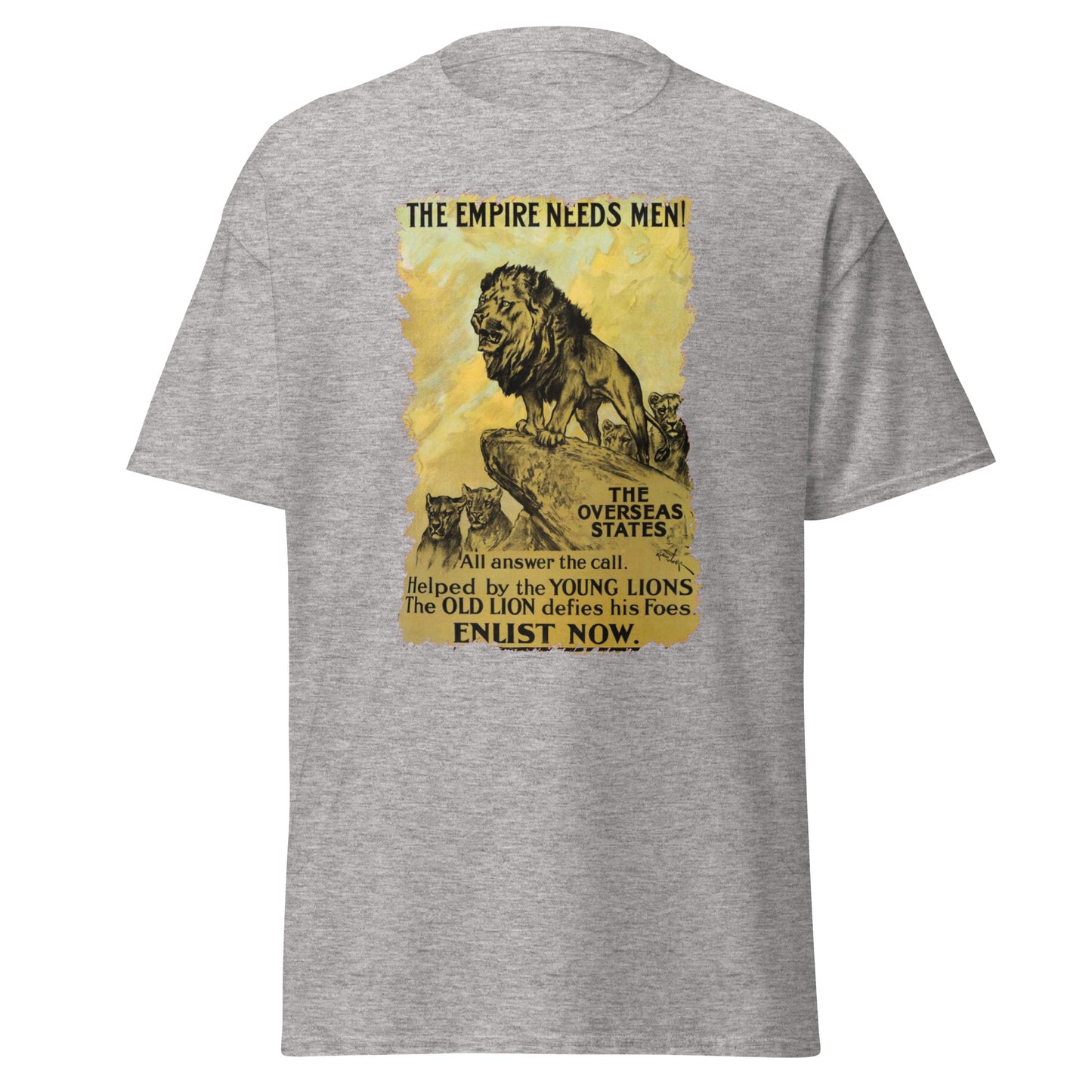The Empire Needs Men – British WWI Poster T-Shirt