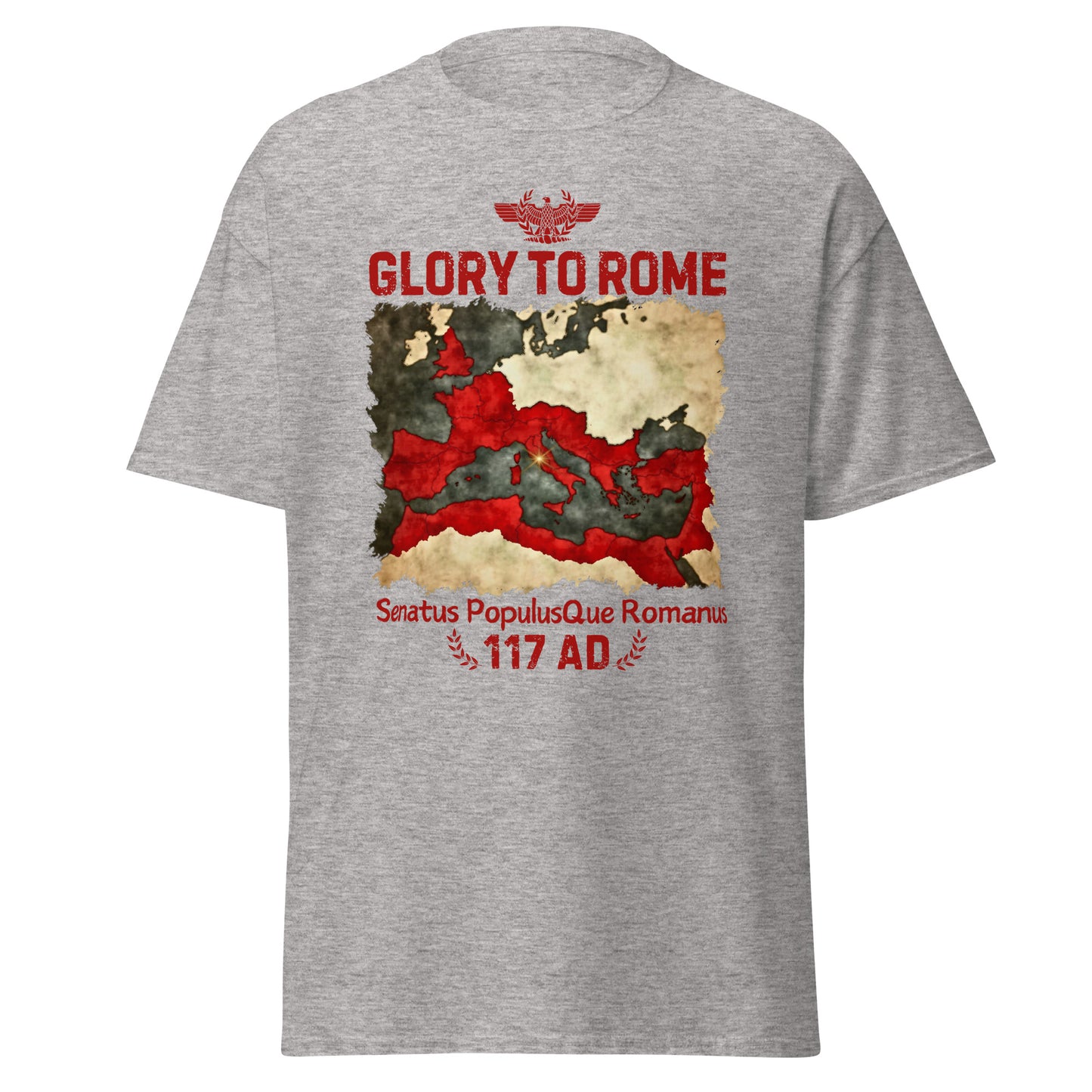 Glory to Rome – SPQR & Imperial Map T-Shirt