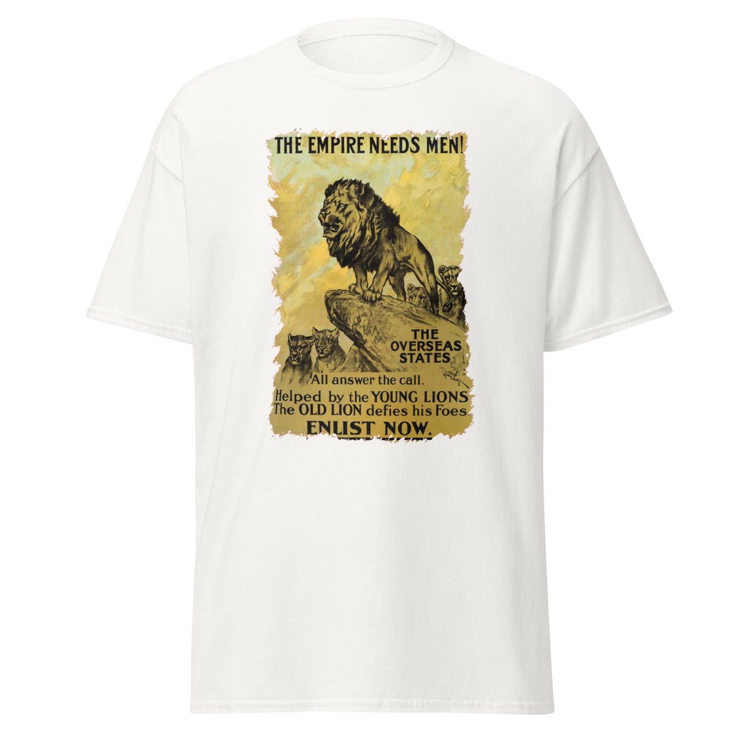 The Empire Needs Men – British WWI Poster T-Shirt