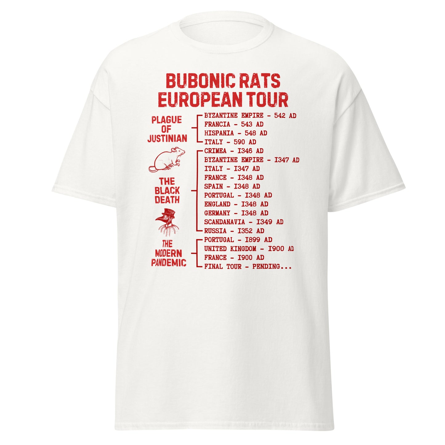 Bubonic Rats - European Tour T-Shirt