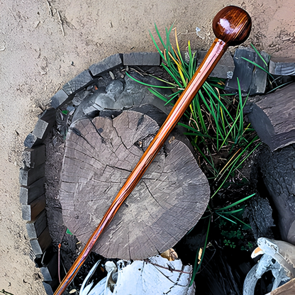 Zulu Warrior Knobkerrie – Hand-Carved Iwisa Club from South Africa