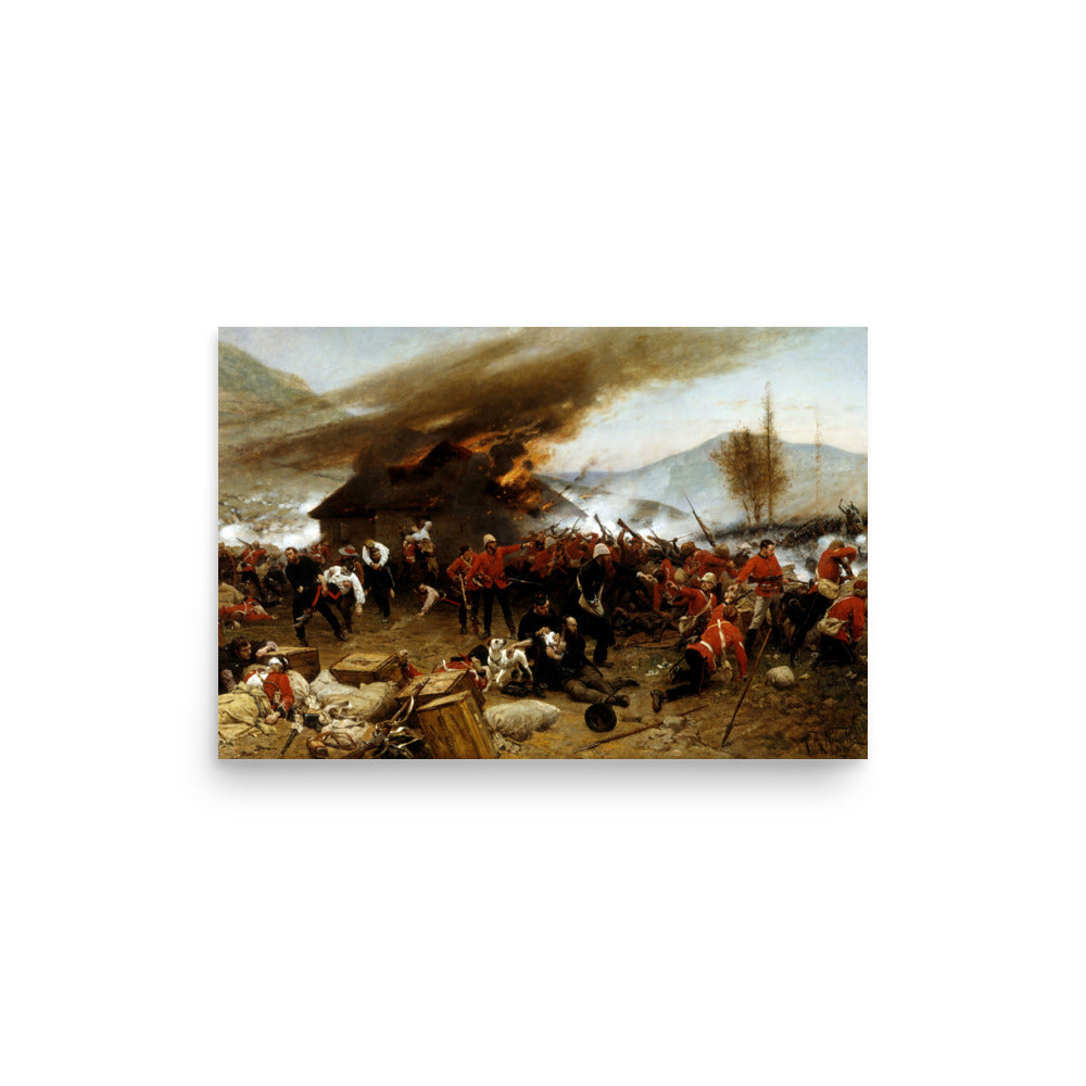 Defence of Rorke's Drift by Alphonse De Neuville (Premium Poster)