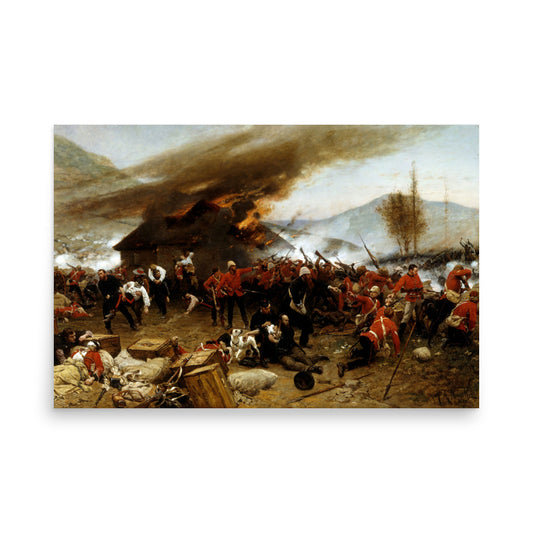 Defence of Rorke's Drift by Alphonse De Neuville (Premium Poster)