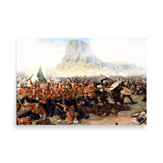 Battle of Isandlwana, by Charles Fripp (Premium Poster)