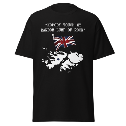 Nobody Touch My Random Lump of Rock - Falklands War (t-shirt)