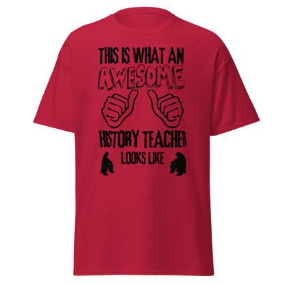 This Is What An Awesome History Teacher Looks Like (t-shirt)