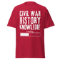 Civil War History Knowledge Loading (t-shirt)