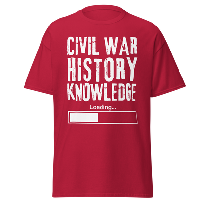 Civil War History Knowledge Loading (t-shirt)