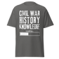 Civil War History Knowledge Loading (t-shirt)