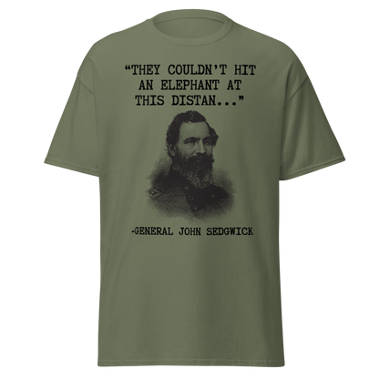 They Couldn't Hit An Elephant – Gen. Sedgwick (t-shirt)