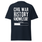 Civil War History Knowledge Loading (t-shirt)