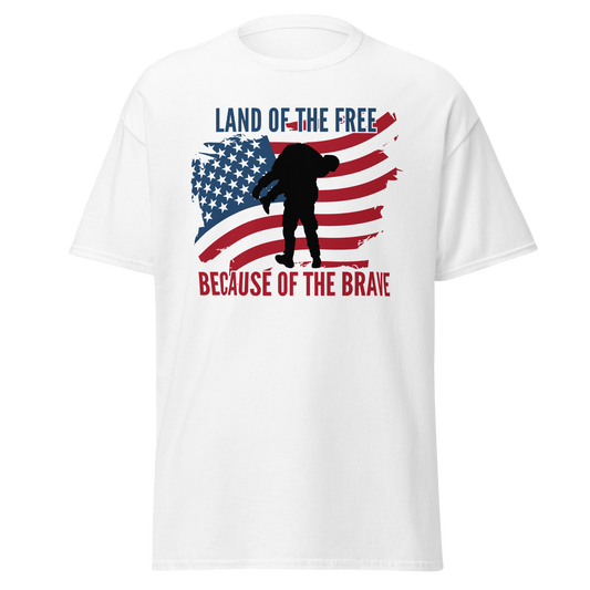 Land of the Free Because of the Brave - USA (t-shirt)