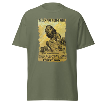The Empire Needs Men – British WWI Poster T-Shirt