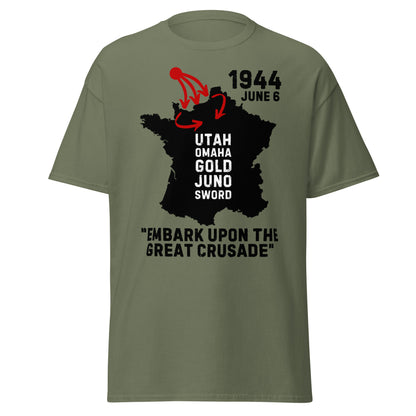 Invasion of Normandy (D-Day) - "Embark Upon The Great Crusade" (t-shirt)