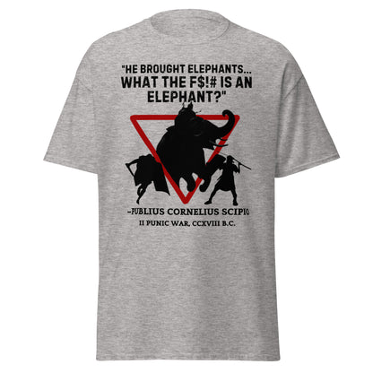 "He Brought Elephants" - Publius Cornelius Scipio (t-shirt)