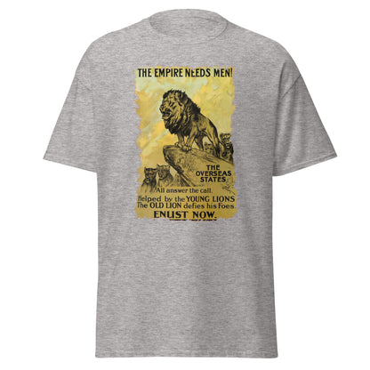 The Empire Needs Men – British WWI Poster T-Shirt