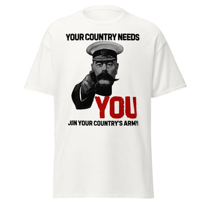 Your Country Needs YOU! – British WWI Poster T-Shirt