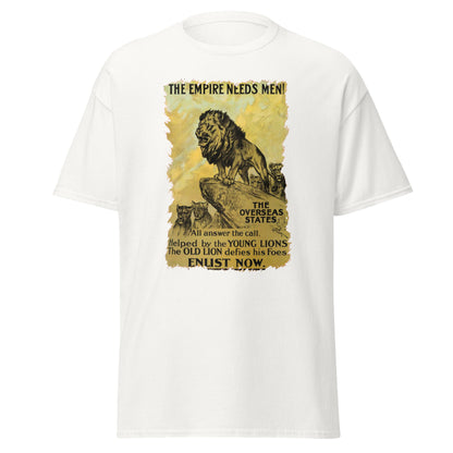 The Empire Needs Men – British WWI Poster T-Shirt