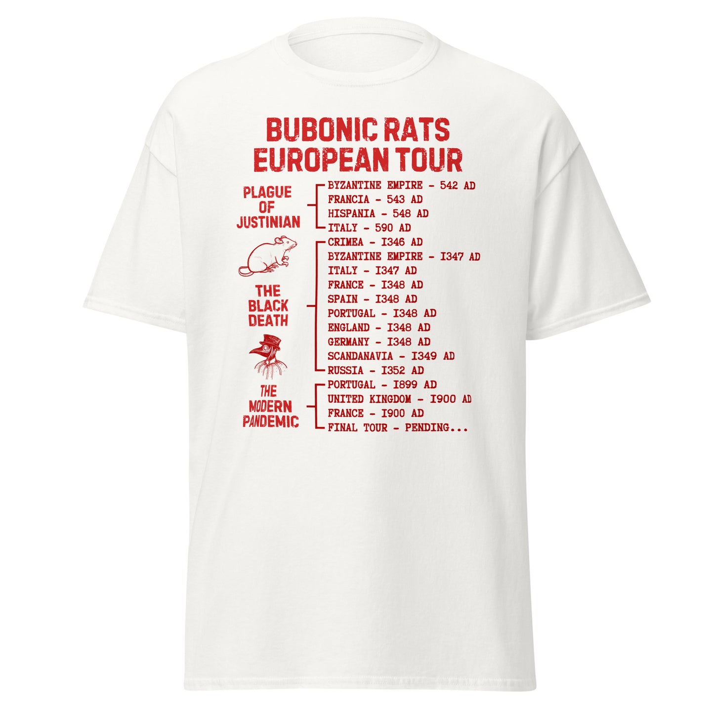 Bubonic Rats European Tour (t-shirt)