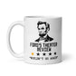 Abraham Lincoln One Star Review (White mug)