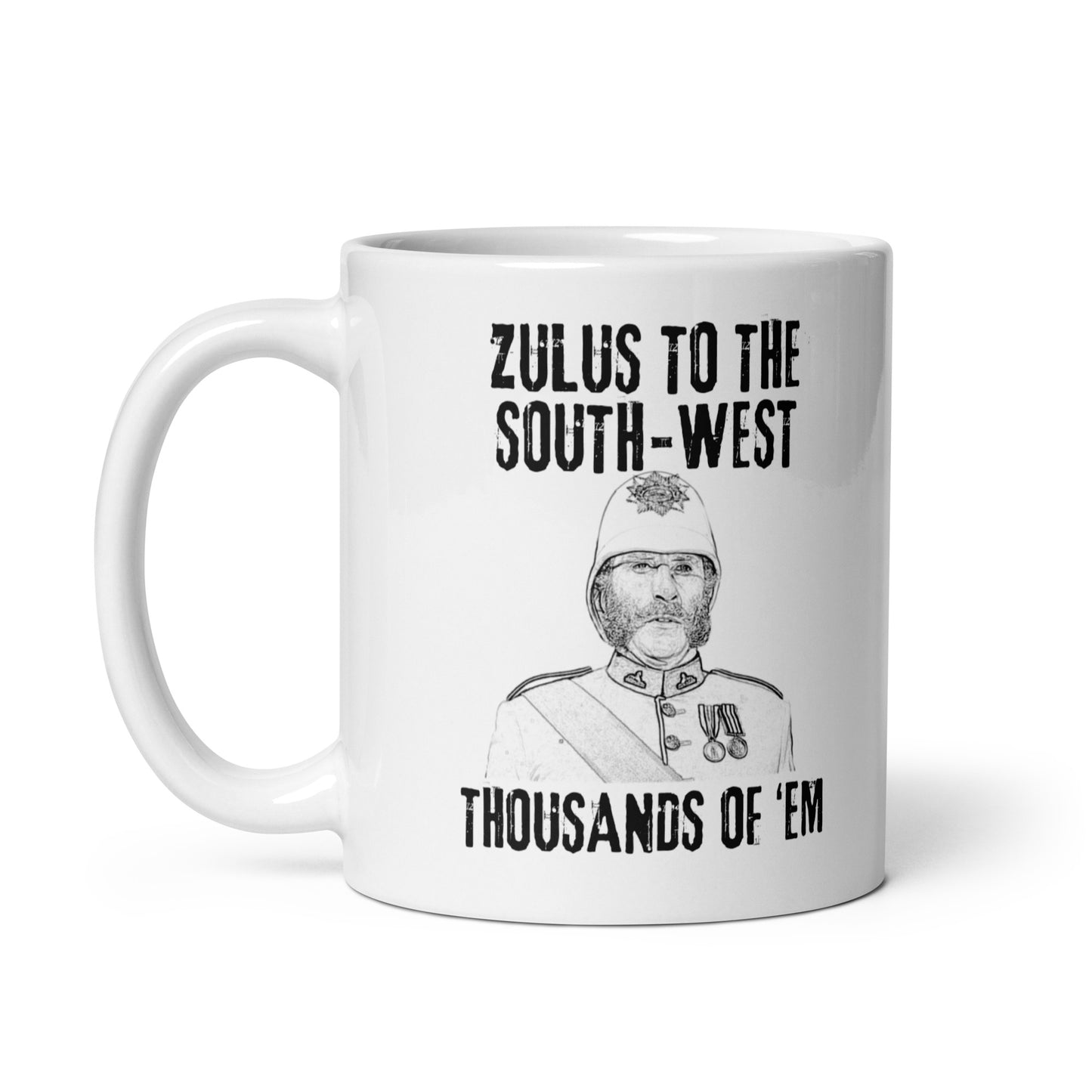 Zulus to the South-West, Thousands of 'em (White mug)