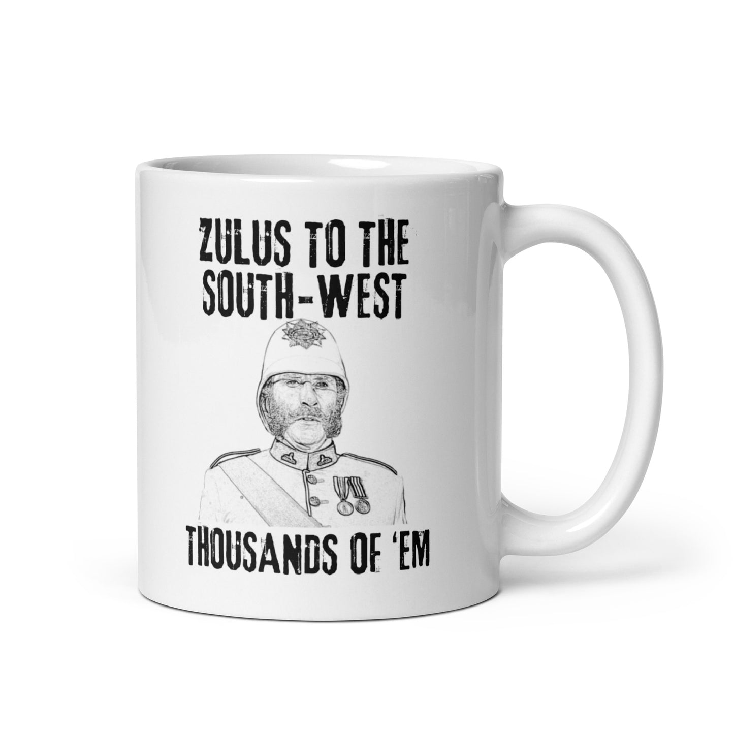 Zulus to the South-West, Thousands of 'em (White mug)